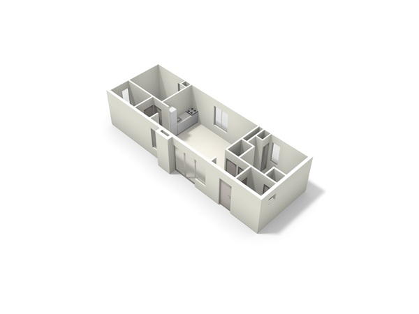 Floorplan - Nieuwesluisweg 1A1052, 4511 RG Breskens